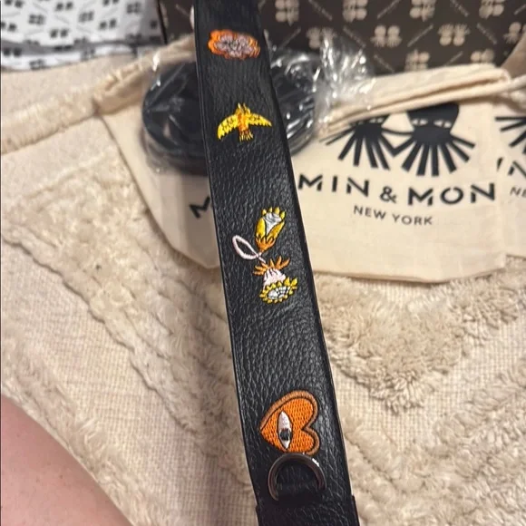 Min&Mon anastasio mini handbag w/matching embroidered strap,wallet,keychain - Picture 9 of 15